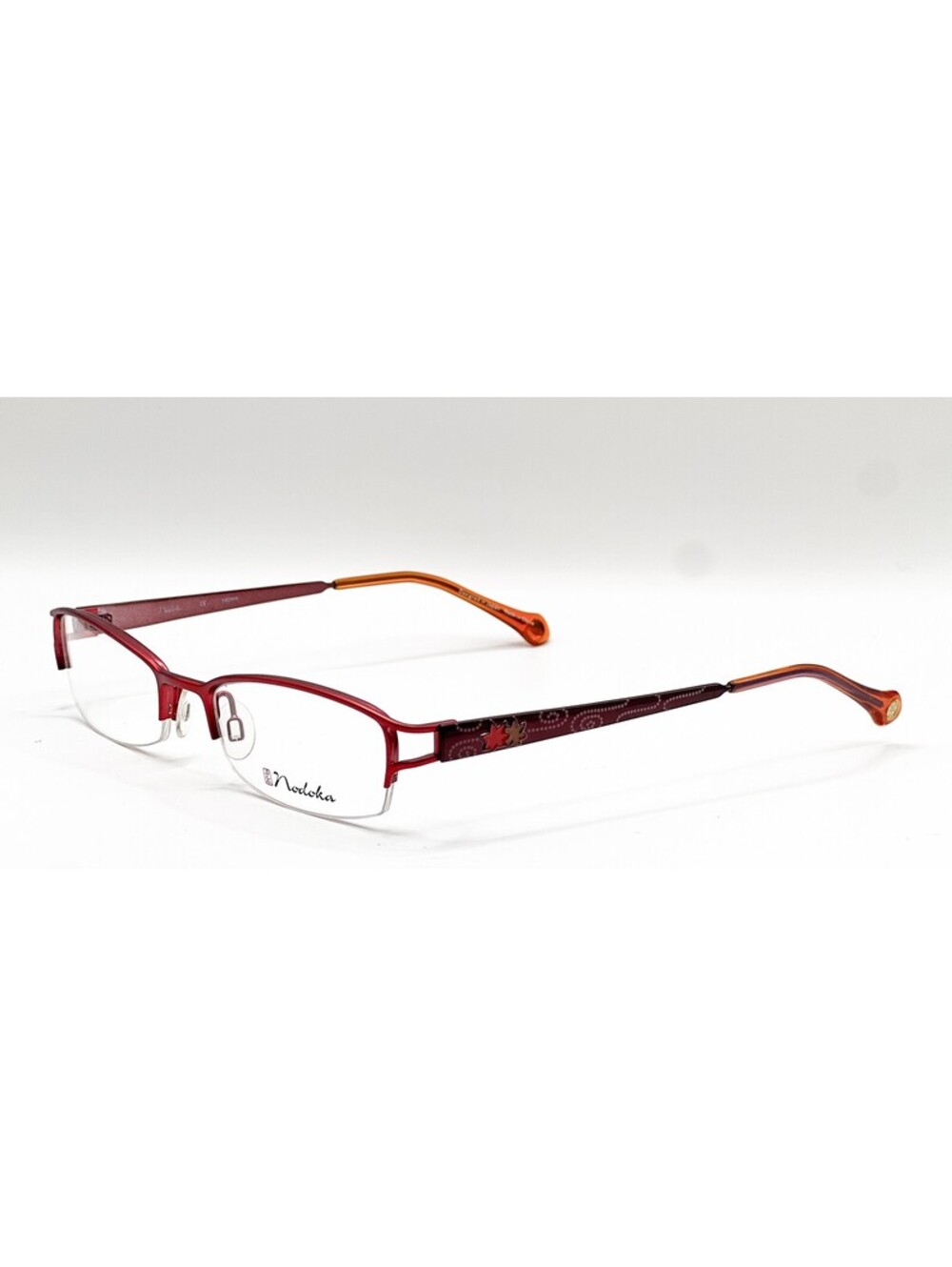 NEW NODOKA ND10163 RE RED AUTHENTIC EYEGLASSES 51-19